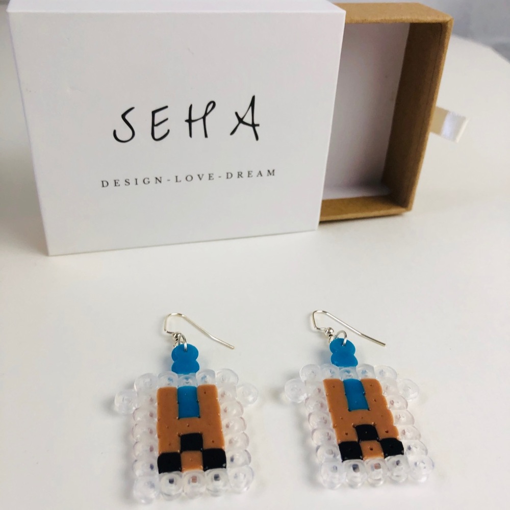 Super cute boba handmade earrings